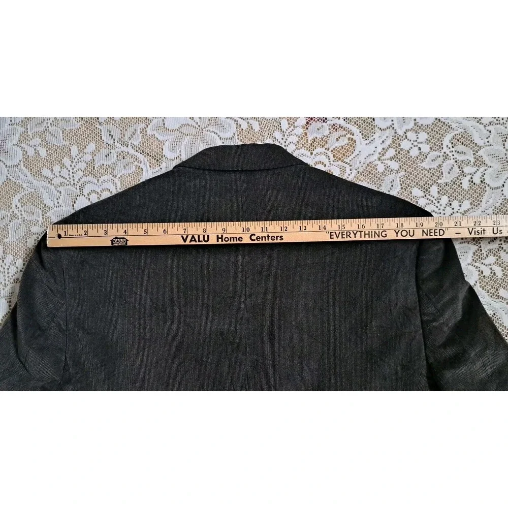 Chaps Mens Size 42R Blazer Dark Brown Corduroy Elbow Patches Sport Coat Preppy‎